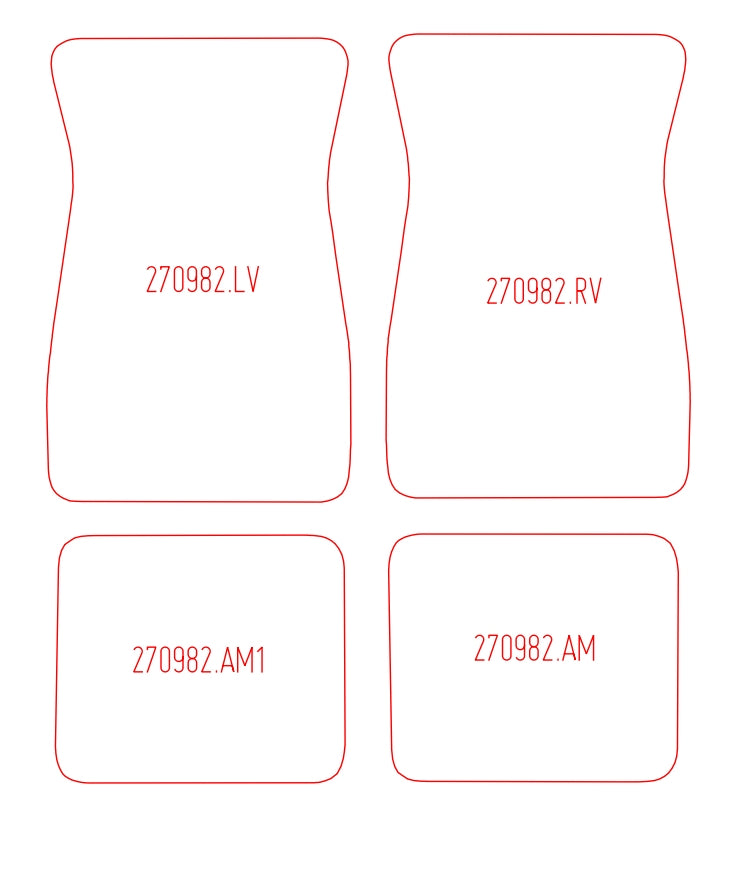 Automatten Ford Mustang cabriolet / Mustang coupe (1965-1973)