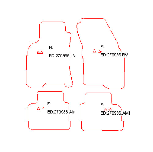 Automatten Ford Cougar (1998-2002)