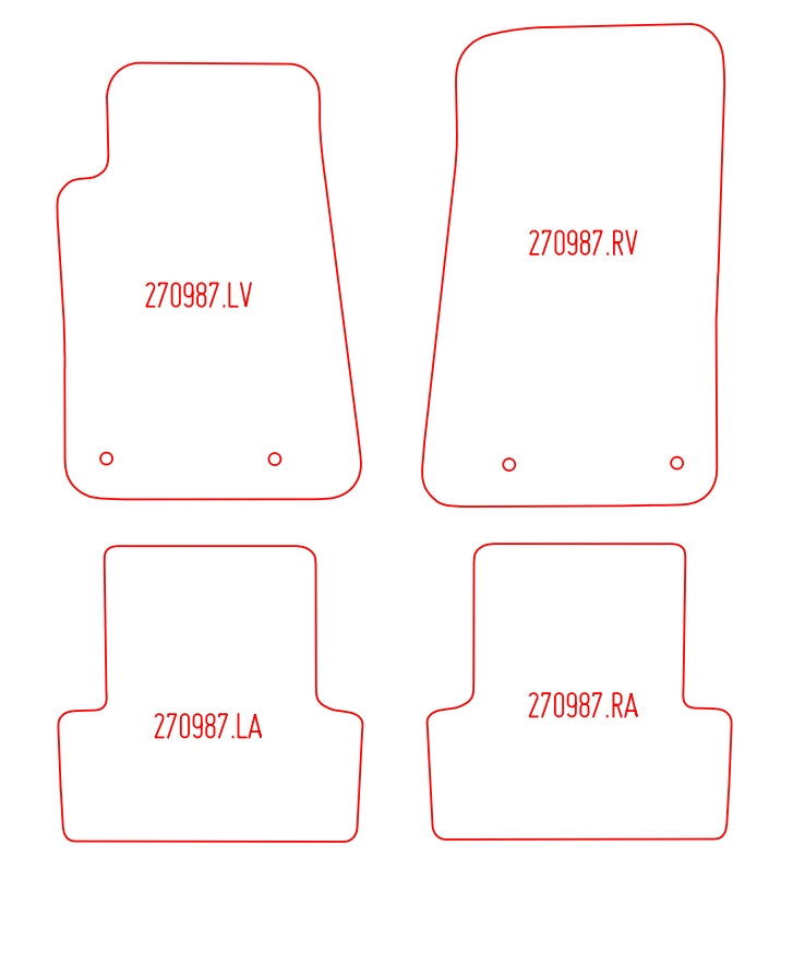 Automatten Ford Mustang cabriolet / Mustang coupe (2005-2014)