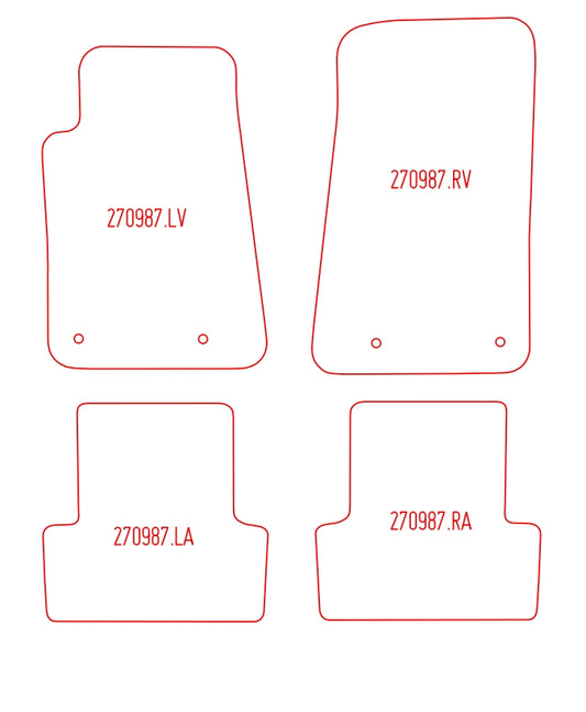 Automatten Ford Mustang cabriolet / Mustang coupe (2005-2014)