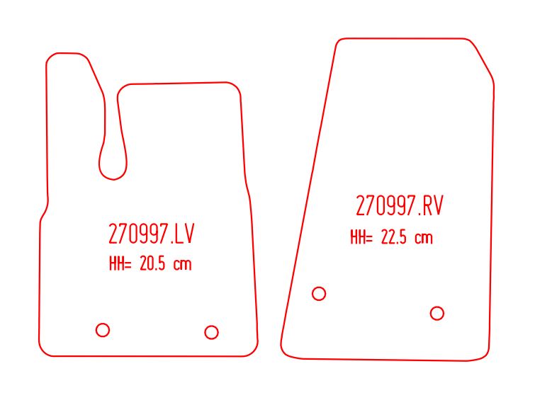 Automatten Ford E-Transit (2022-Heden)