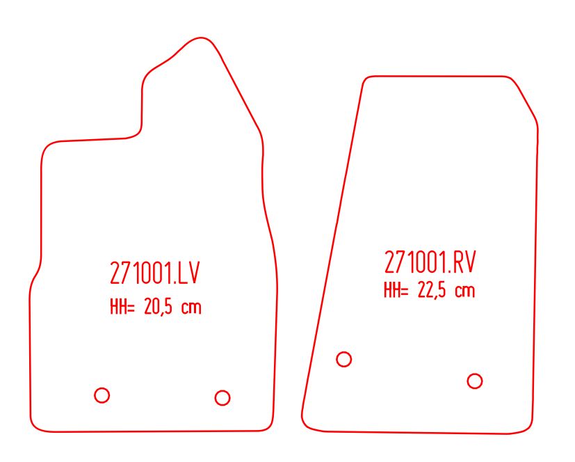 Automatten Ford Transit  (2014-Heden)