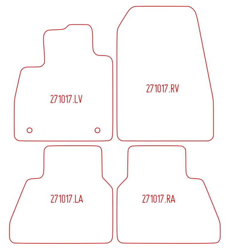Automatten Ford Tourneo Courier  (2023-Heden)