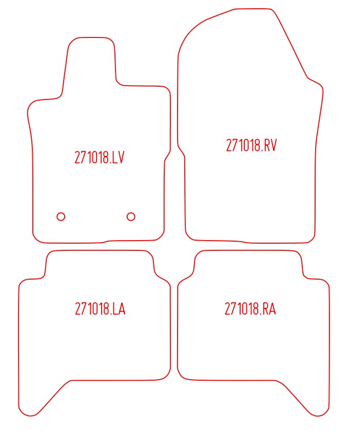 Automatten Ford Ranger (2023-Heden)
