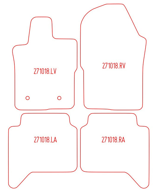 Automatten Ford Ranger (2023-Heden)