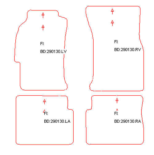 Automatten Honda Accord hatchback / Accord sedan / Accord stationwagon (1994-1994)