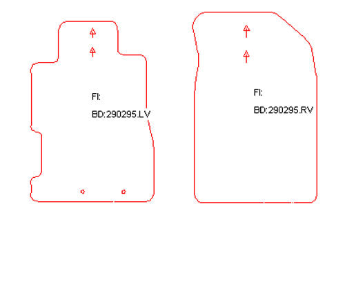 Automatten Honda Civic coupe / Civic sedan (2001-2005)