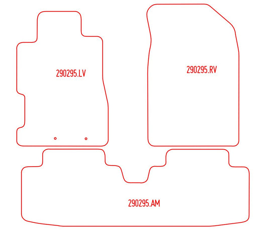 Automatten Honda Civic coupe / Civic sedan (2001-2005)