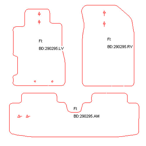 Automatten Honda Civic coupe / Civic sedan (2001-2005)
