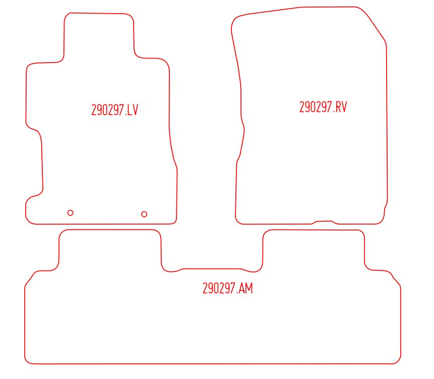 Automatten Honda Civic sedan / Civic Hybrid hatchback (2006-2011)