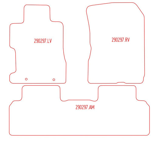 Automatten Honda Civic sedan / Civic Hybrid hatchback (2006-2011)