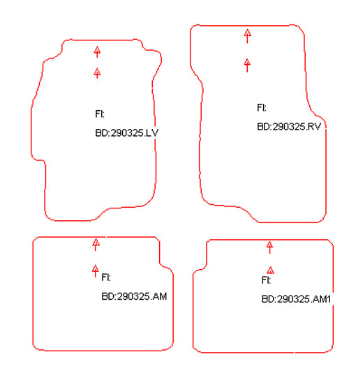 Automatten Honda Civic Aero Deck (1998-2001)