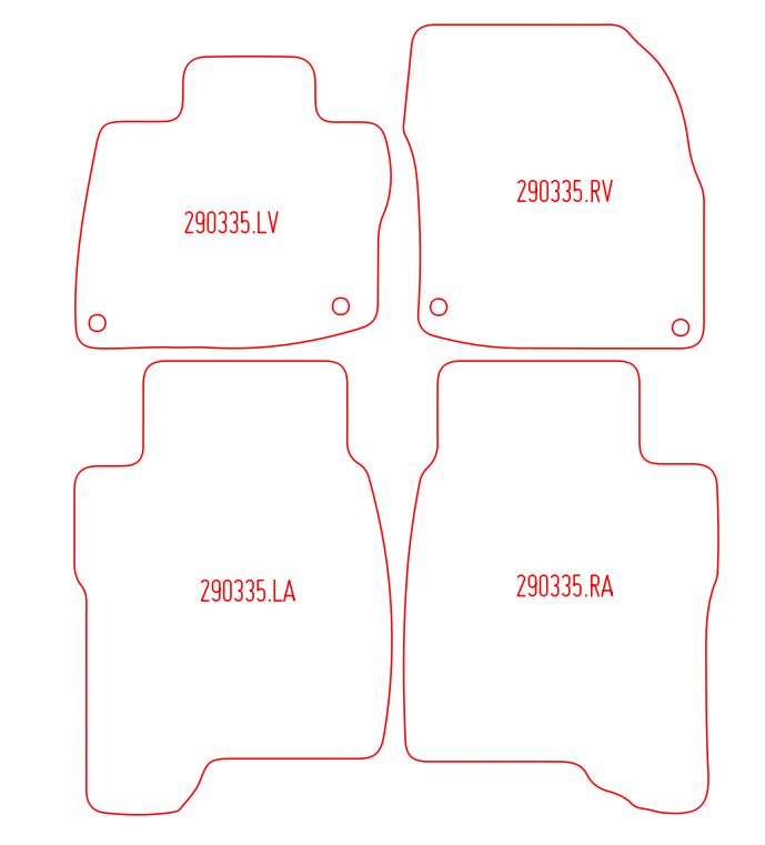 Automatten Honda Civic / Civic Type S (2007-2011)