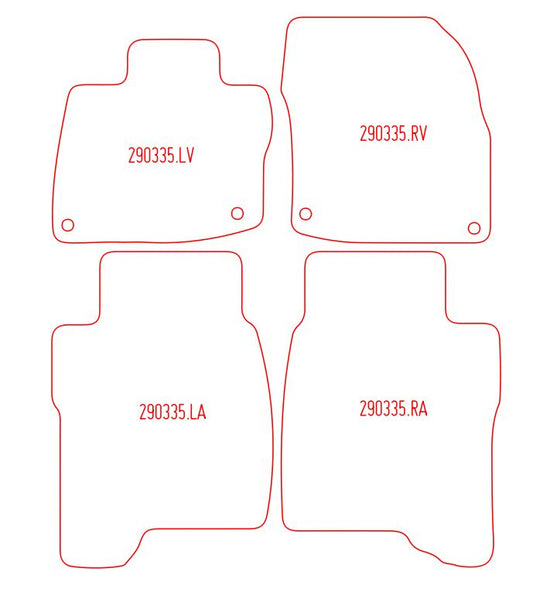 Automatten Honda Civic / Civic Type S (2007-2011)