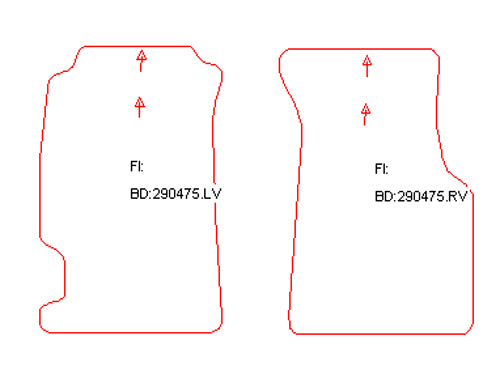 Automatten Honda CRX del Sol (1992-1998)