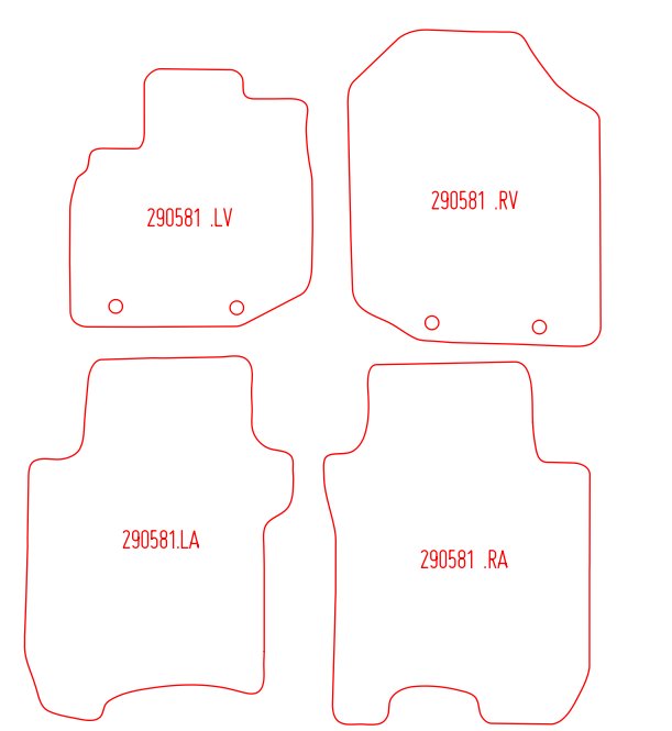 Automatten Honda Jazz (2008-2015)