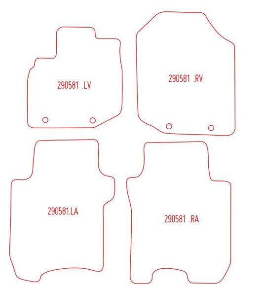 Automatten Honda Jazz (2008-2015)