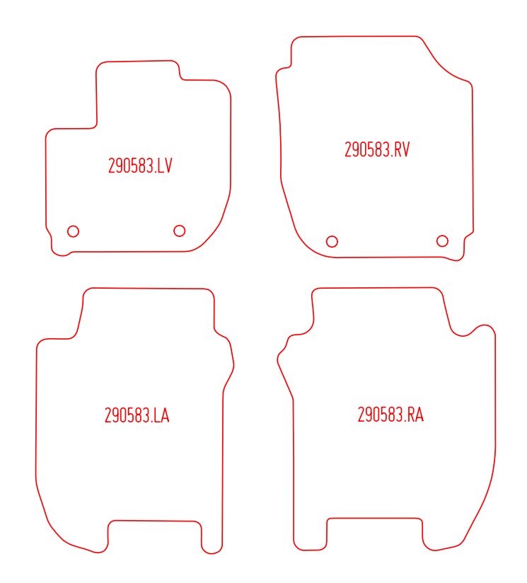 Automatten Honda Jazz (2015-2020)