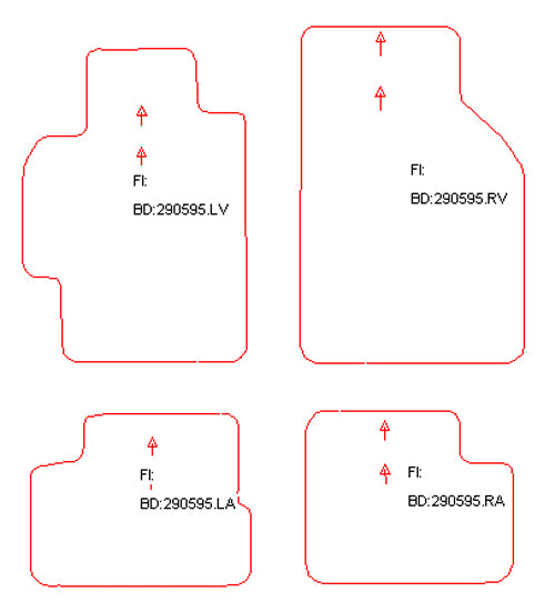 Automatten Honda Logo (1999-2002)