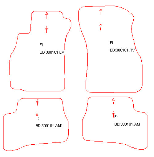 Automatten Hyundai Accent hatchback / Accent sedan (1999-2006)