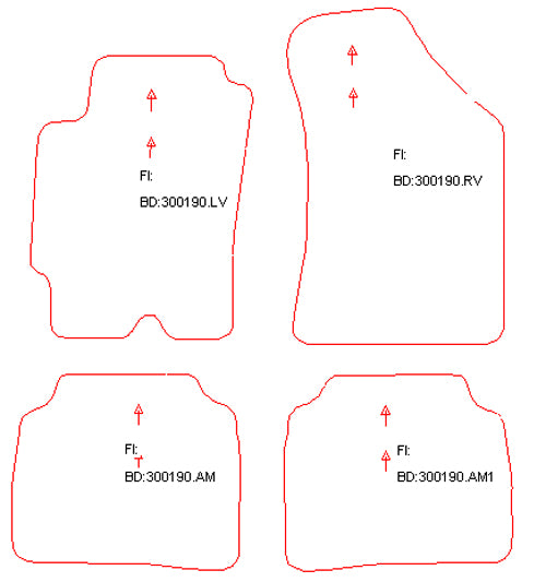 Automatten Hyundai Elantra hatchback / Elantra sedan (2000-2006)