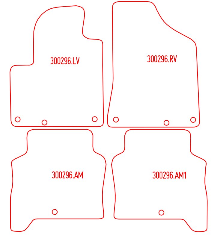 Automatten Hyundai Santa Fe (2006-2009)