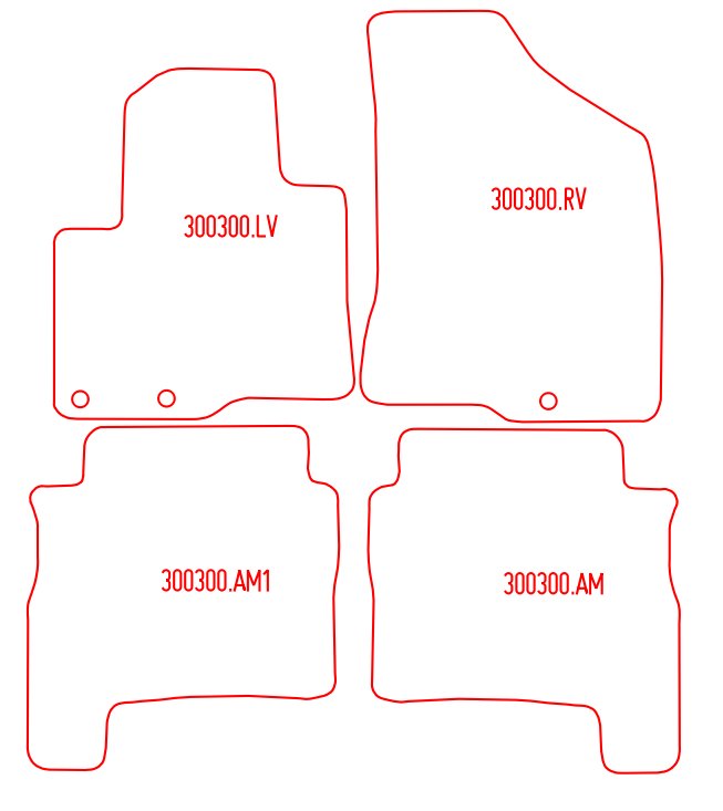 Automatten Hyundai Santa Fe (2009-2013)