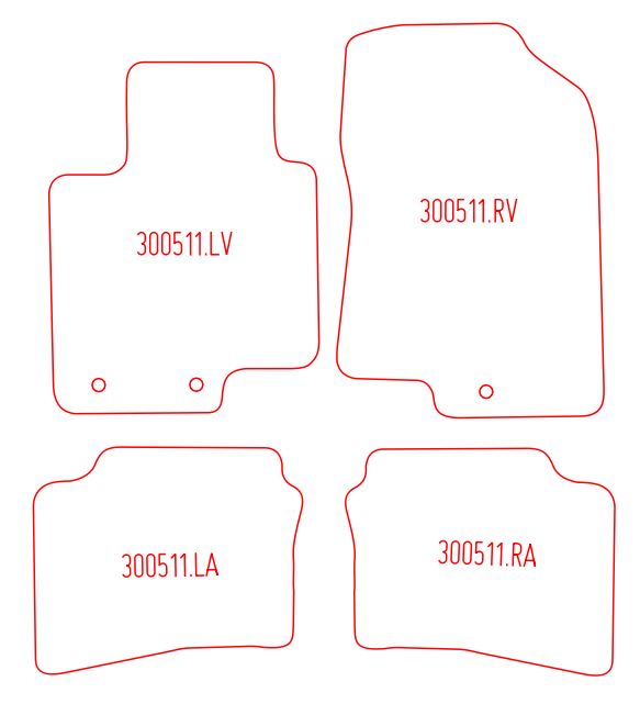 Automatten Hyundai i20 (2014-2020)