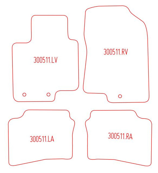 Automatten Hyundai i20 (2014-2020)