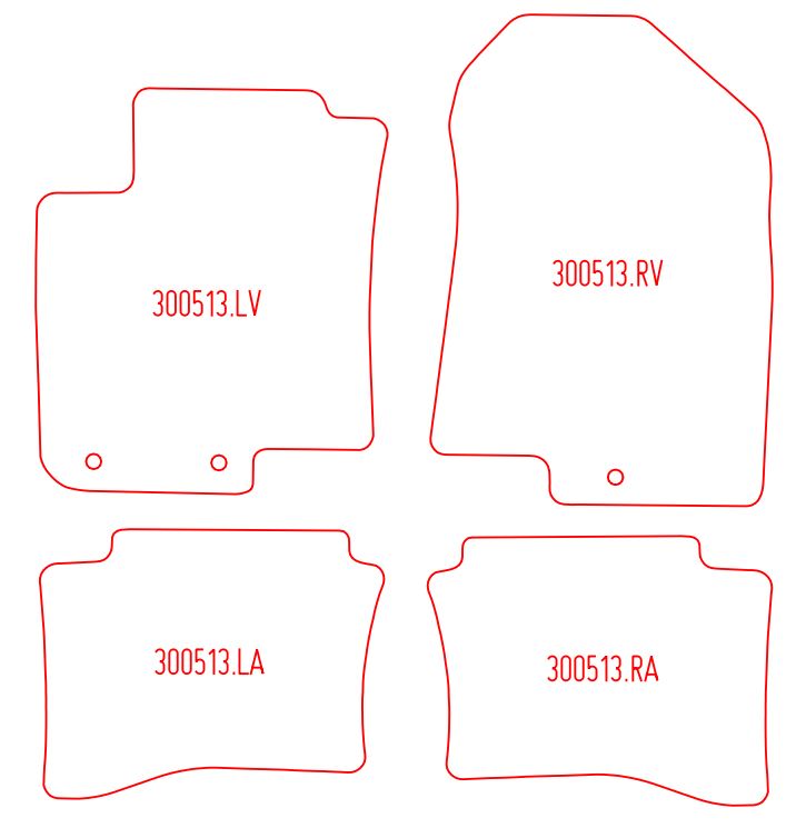 Automatten Hyundai i20 (2020-Heden)
