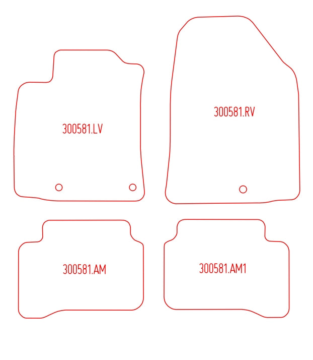 Automatten Hyundai Ioniq (hybrid) (2016-2022)