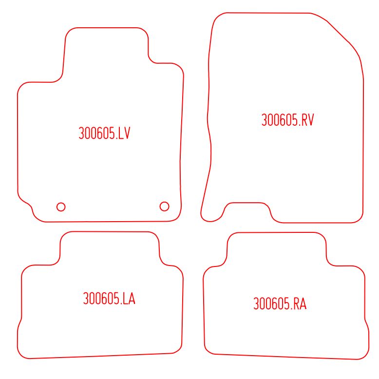 Automatten Hyundai Kona (2017-2023)