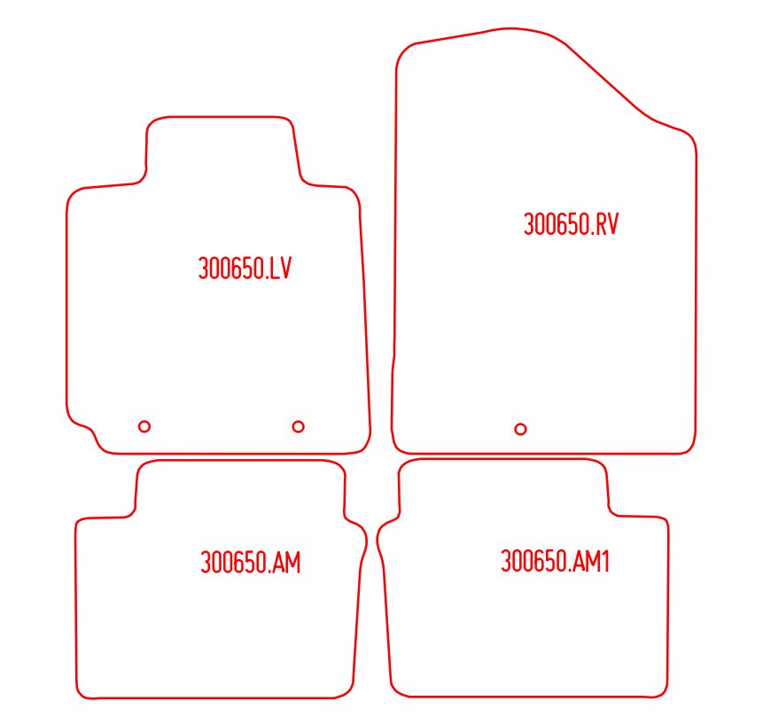 Automatten Hyundai Veloster (2011-Heden)