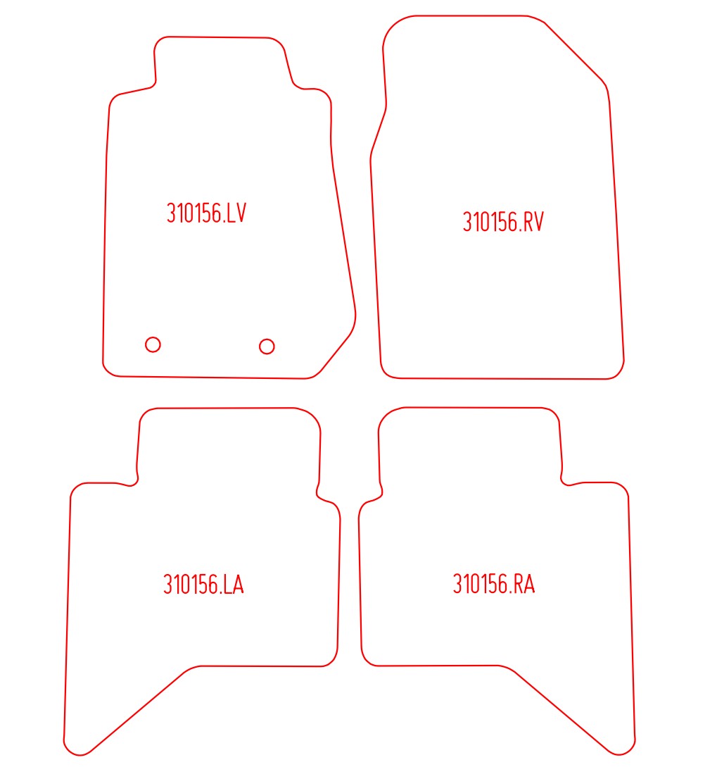 Automatten Isuzu D-max (2011-2018)