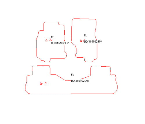 Automatten Infiniti FX (2003-2008)