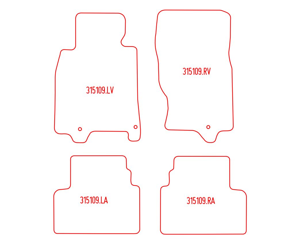 Automatten Infiniti G cabriolet / G coupe / G sedan (2009-2015)