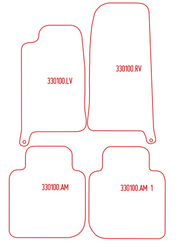 Automatten Jaguar XJ (LWB) (1994-2003)