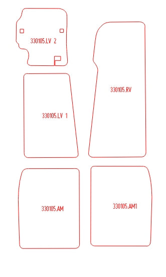 Automatten Jaguar XJ (serie 1) (1968-1973)