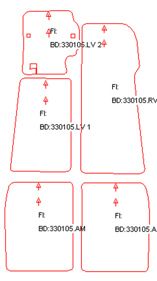 Automatten Jaguar XJ (serie 1) (1968-1973)