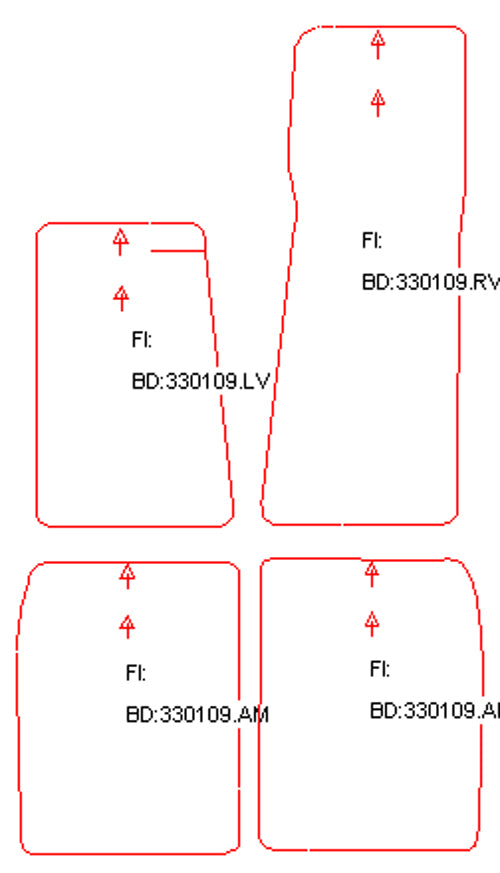 Automatten Jaguar XJ (serie 3) (1979-1992)