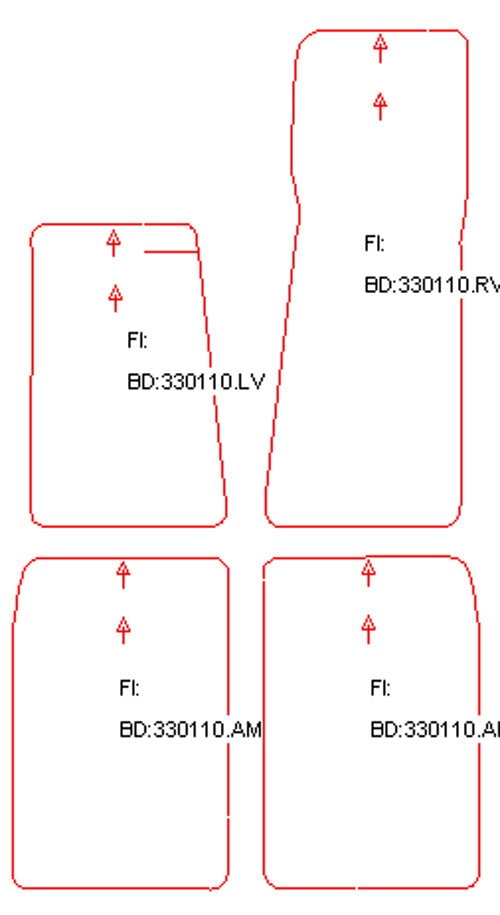 Automatten Daimler Double Six (1994-1986)