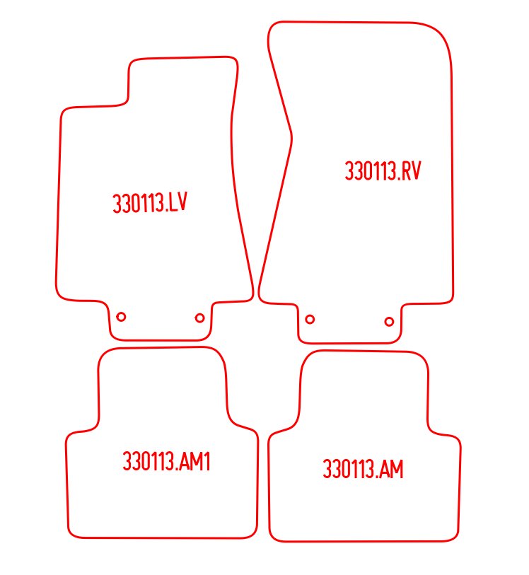 Automatten Jaguar XJ (X350) / XJ (X358) (2007-2007)