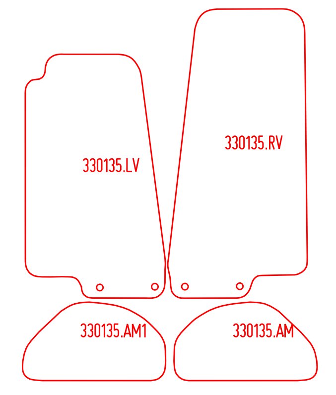 Automatten Jaguar XK coupe / XK Convertible cabriolet (1996-2006)