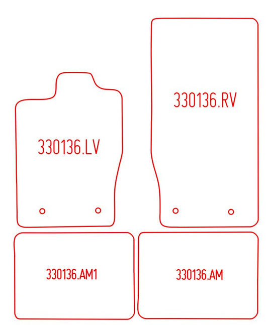 Automatten Jaguar XK coupe / XK Convertible cabriolet (2006-2015)