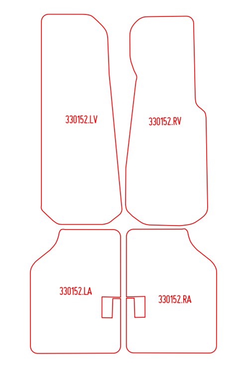 Automatten Jaguar XJS cabriolet / XJS coupe (1987-1987)