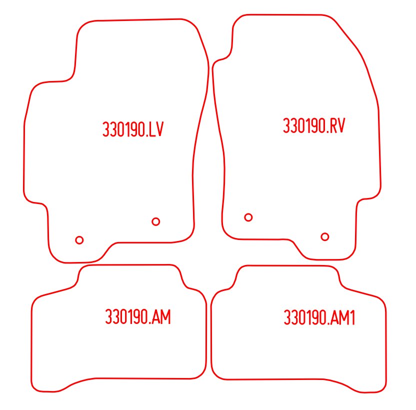 Automatten Jaguar X-Type sedan / X-Type Estate stationwagon (2004-2010)