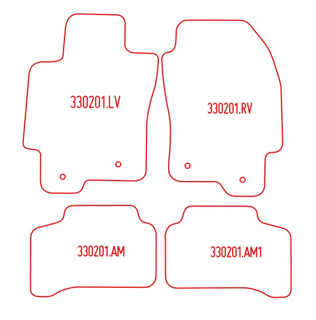 Automatten Jaguar X-Type sedan / X-Type Estate stationwagon (2004-2010)