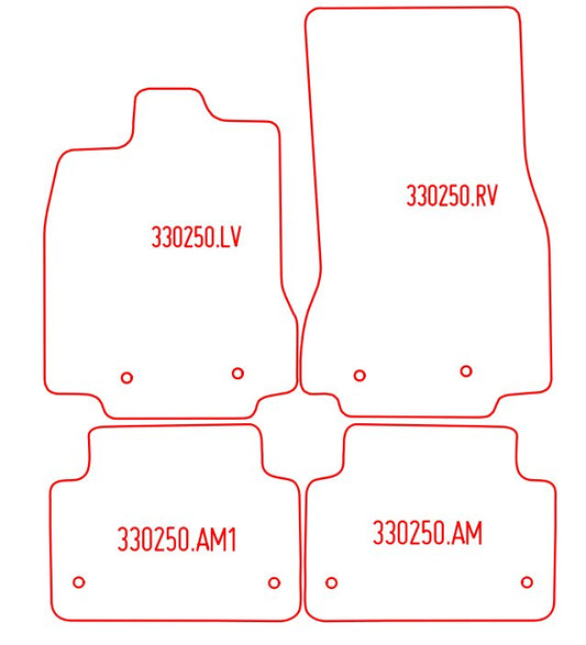 Automatten Jaguar XF sedan / XF Sportbrake stationwagon (2012-2015)