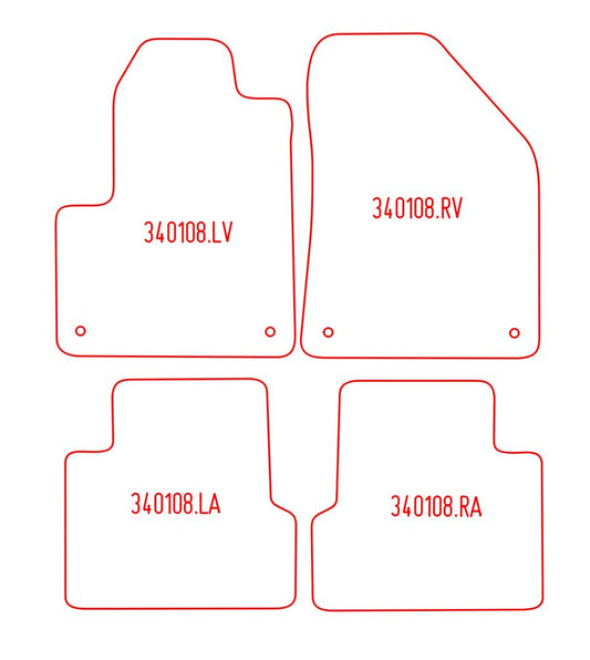 Automatten Jeep Cherokee (2014-Heden)
