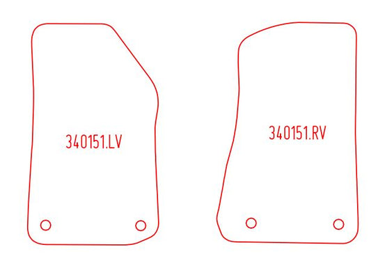 Automatten Jeep Wrangler (2018-Heden)